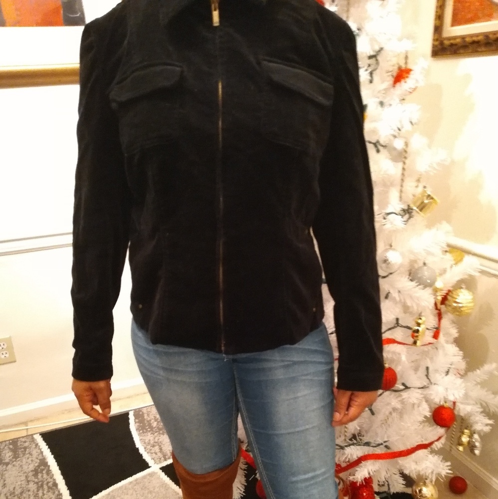 🆕Jones New York Signature Black Velvet Jacket